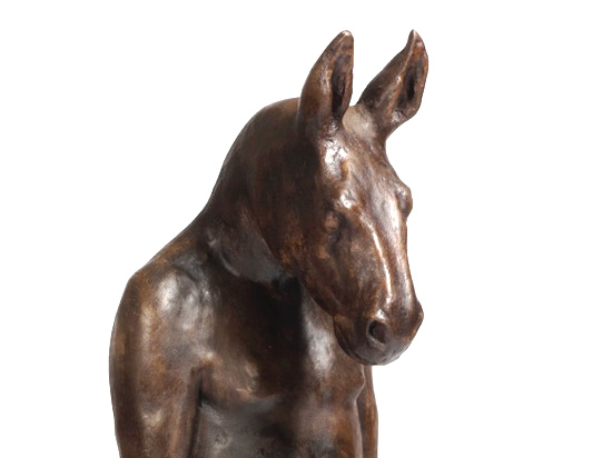 Kneeling Horse with Apple