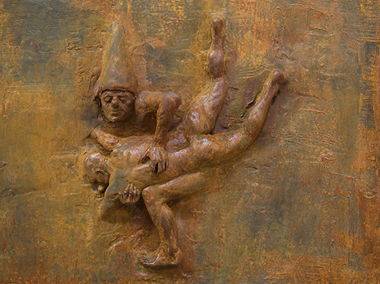 Fighting Clowns I (Marble Resin or Iron Resin)