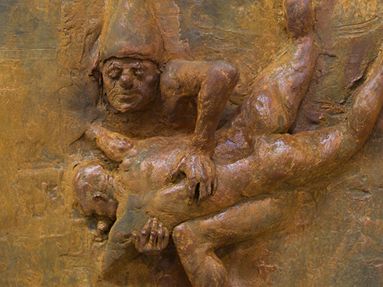 Fighting Clowns I (Marble Resin or Iron Resin)