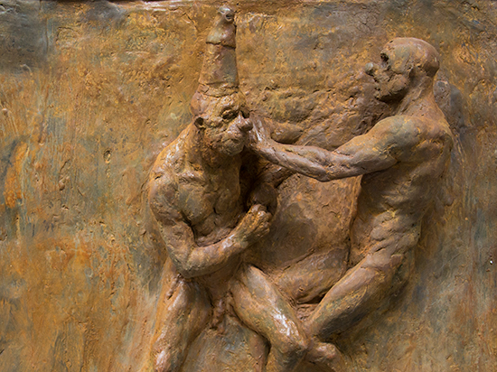 Fighting Clowns III (Marble Resin or Iron Resin)