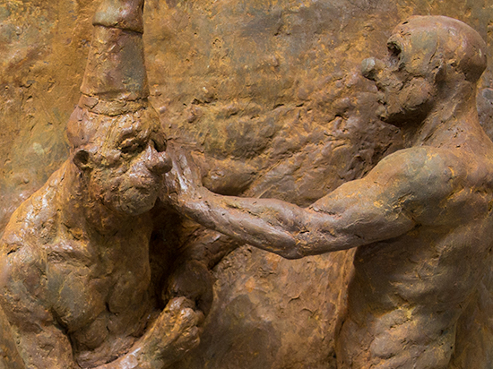 Fighting Clowns III (Marble Resin or Iron Resin)