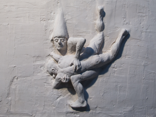 Fighting Clowns I (Marble Resin or Iron Resin)