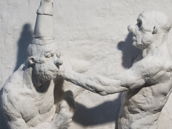 Fighting Clowns III (Marble Resin or Iron Resin)