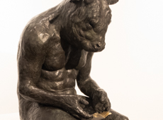 Giant Minotaur Reading (sold)