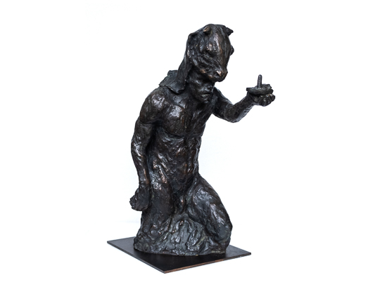 Theseus with candle ¾ study