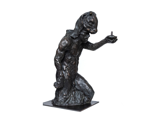 Theseus with candle ¾ study